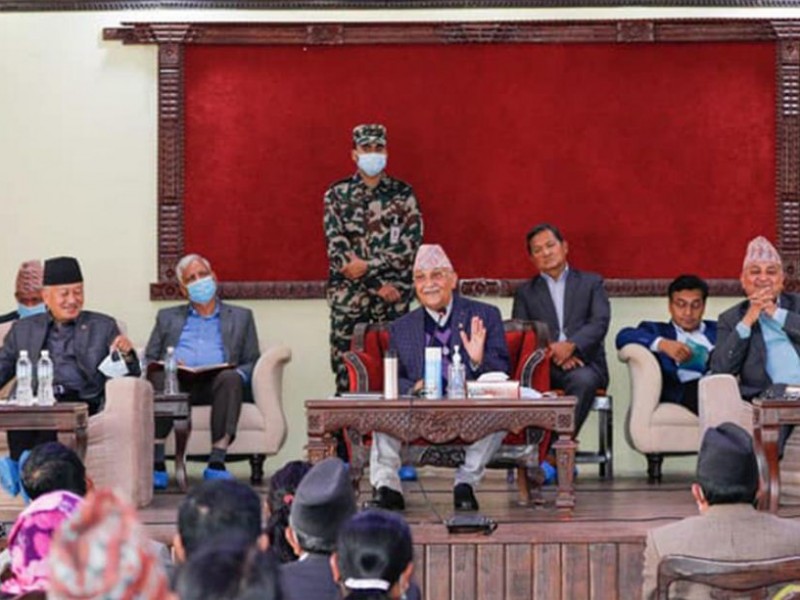 एमाले केन्द्रीय कमिटी बैठक बस्दै